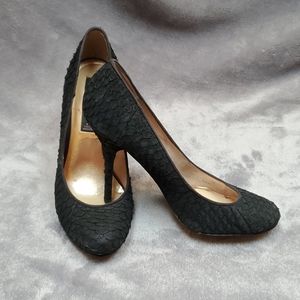 Steven by Steve Madden black snake heel